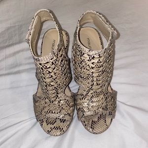 Snakeskin Wedges
